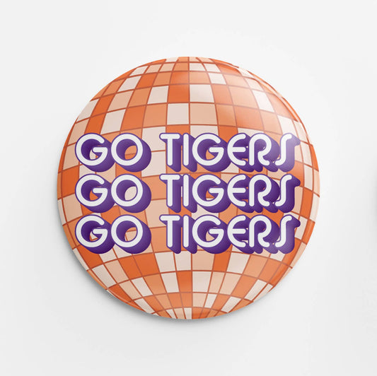 Disco Tigers Button