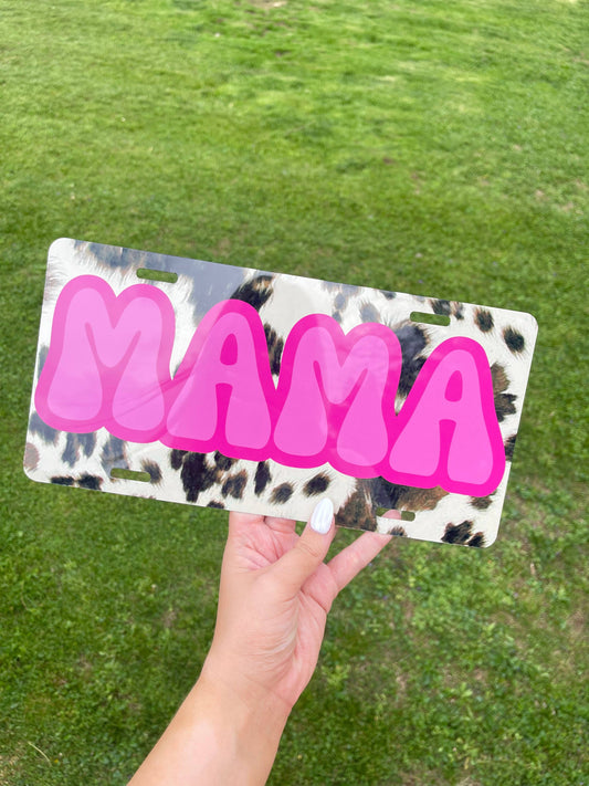 Mama Cow Front License Plate