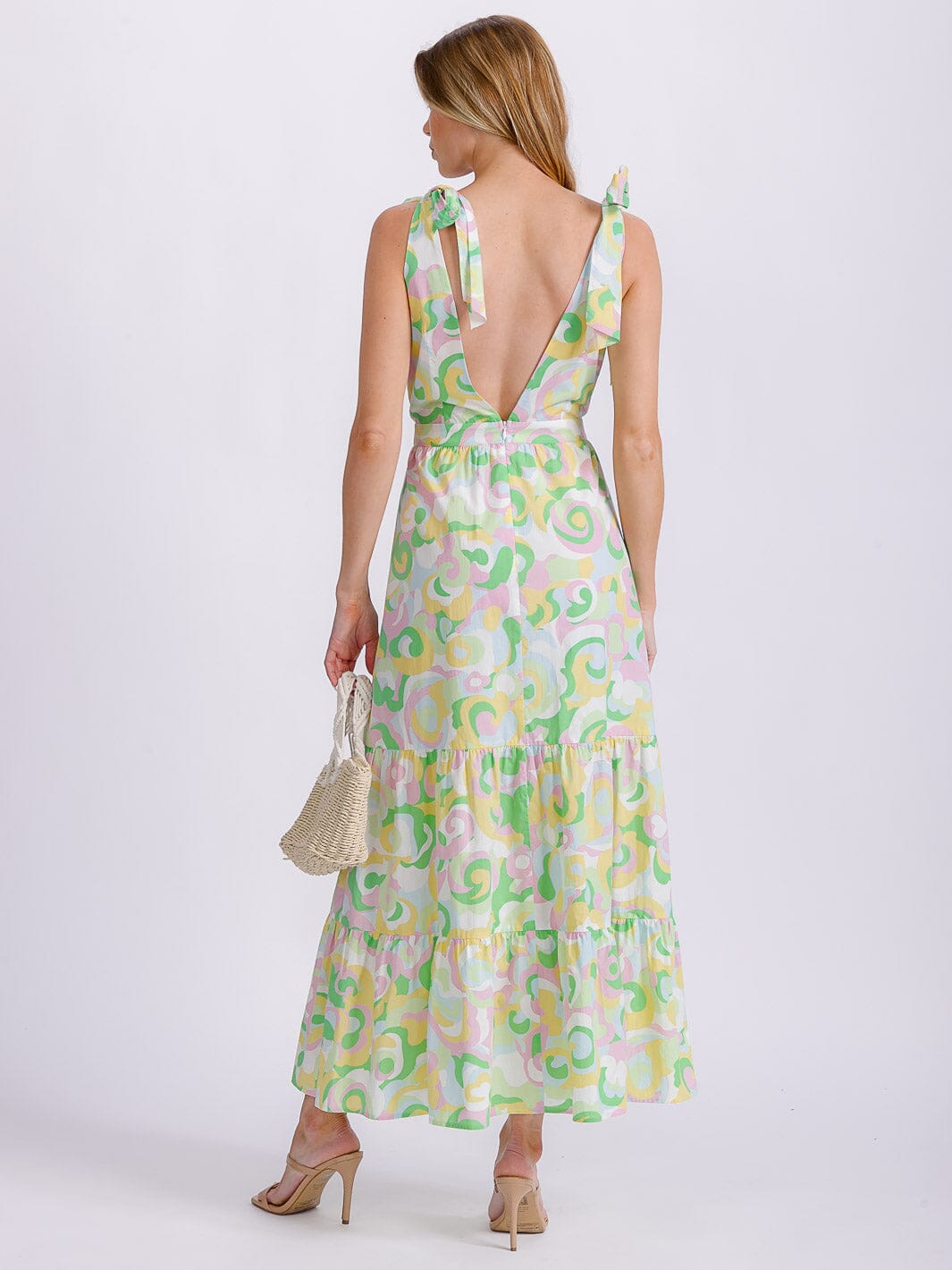 MULTI PRINT MAXI DRESS