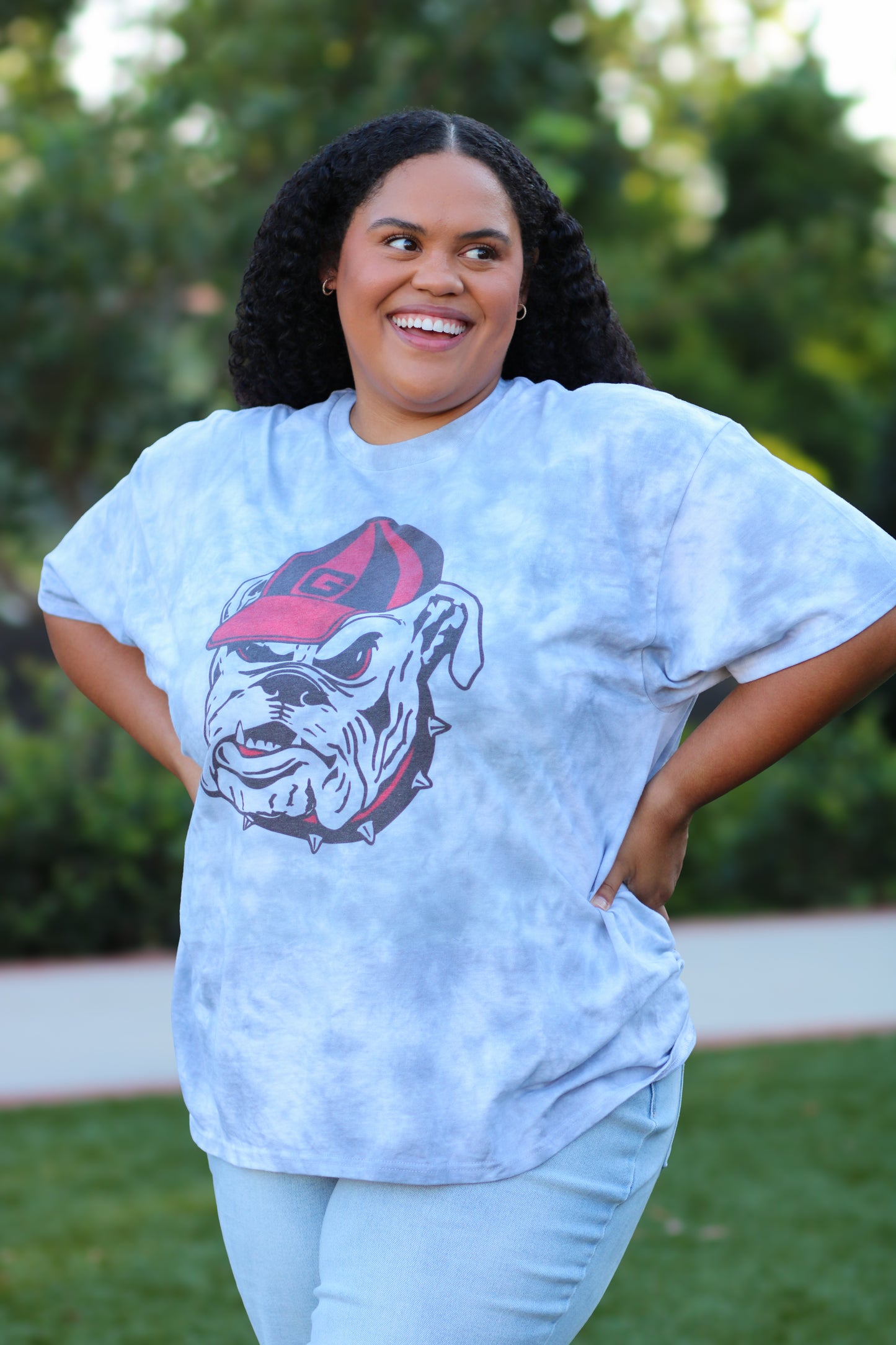 Retro Bulldog Dyed Tee