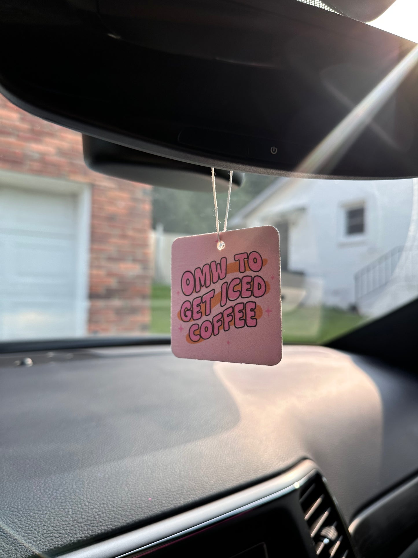 OMW to get iced coffee car freshener