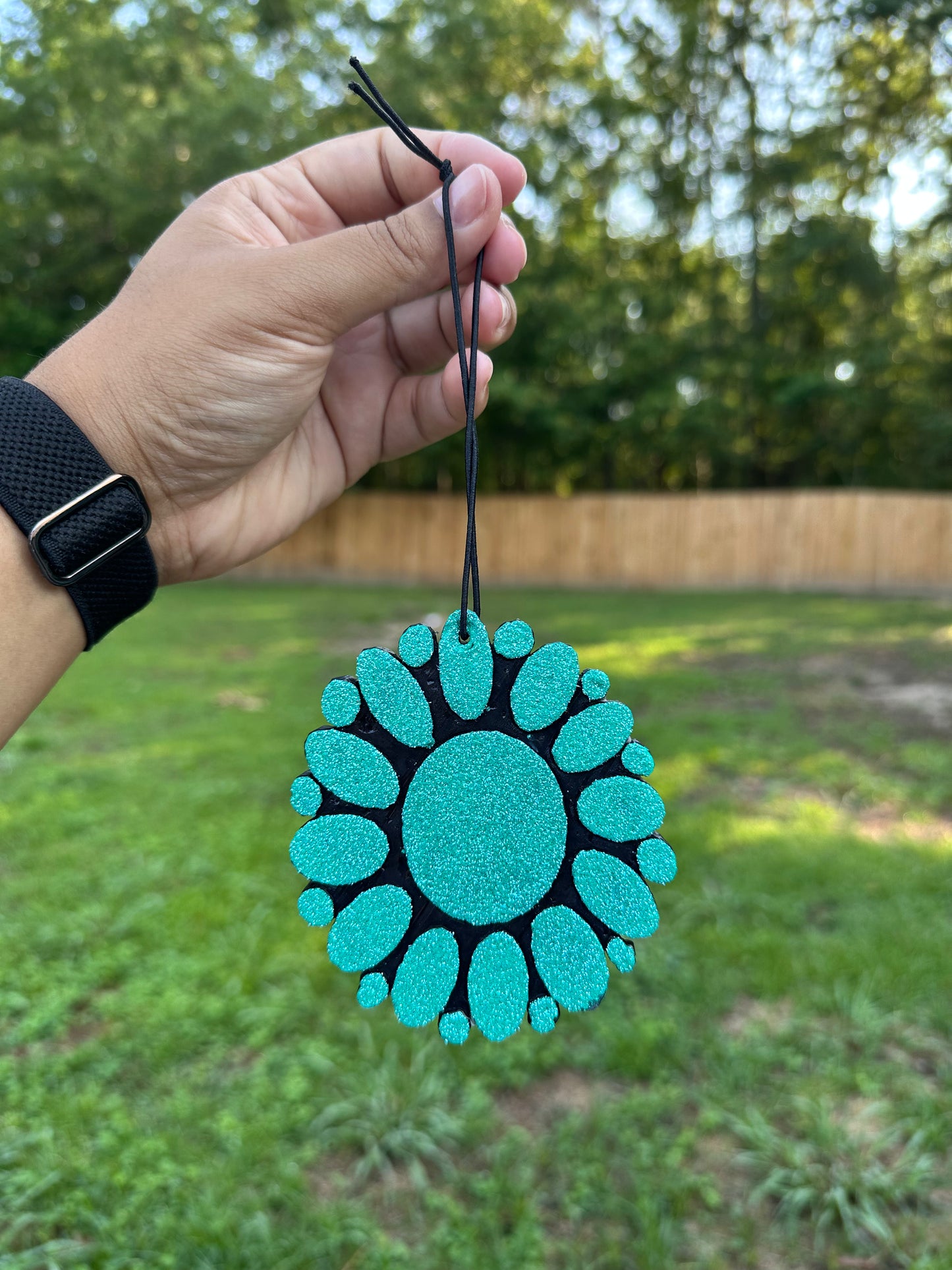 Turquoise Car Freshie