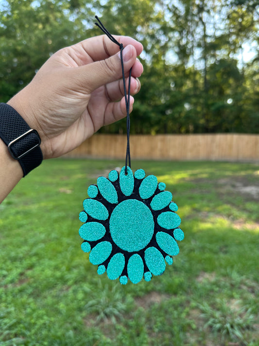 Turquoise Car Freshie