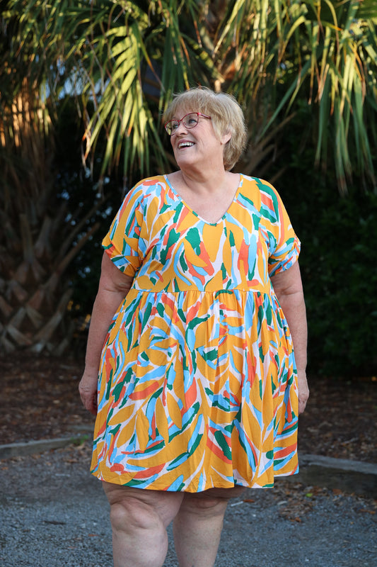 PLUS SIZE MINI DRESS