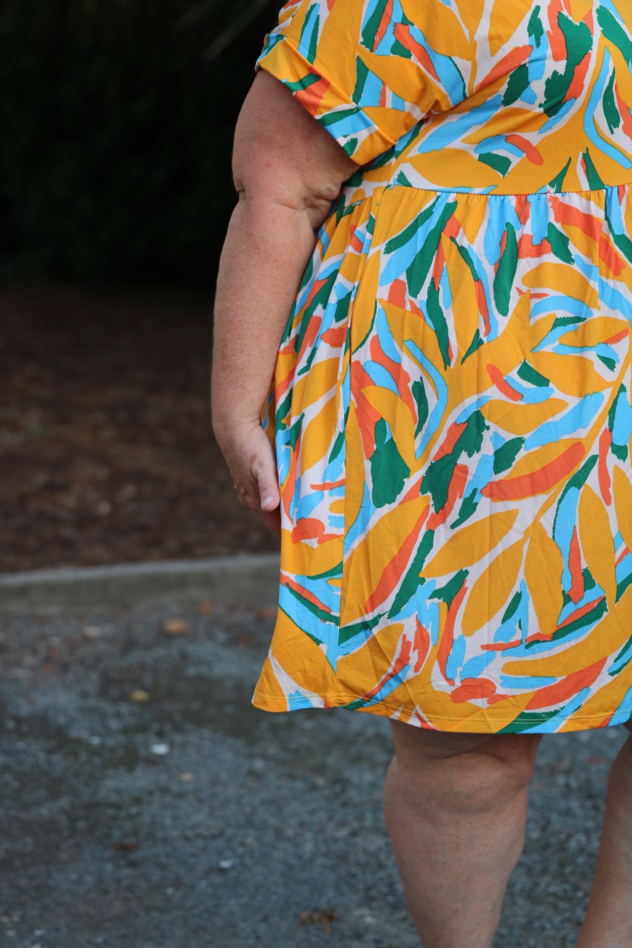 PLUS SIZE MINI DRESS