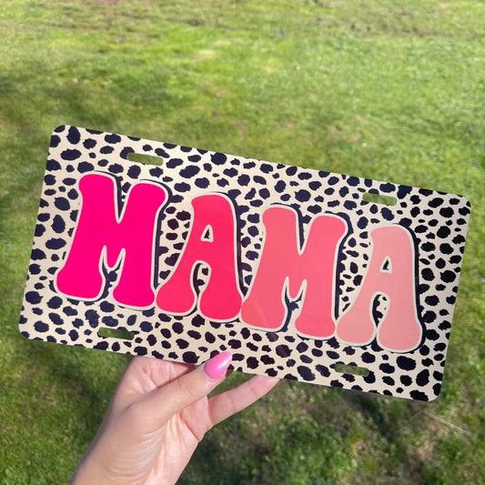 Mama Front License Plate