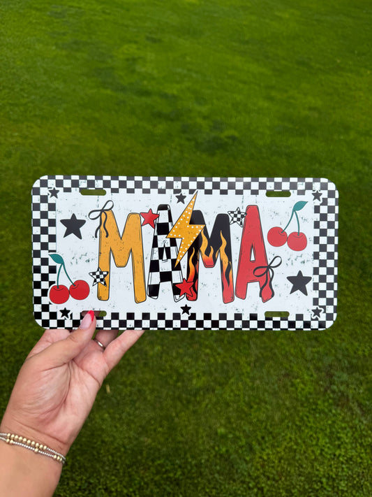 Edgy Mama License Plate