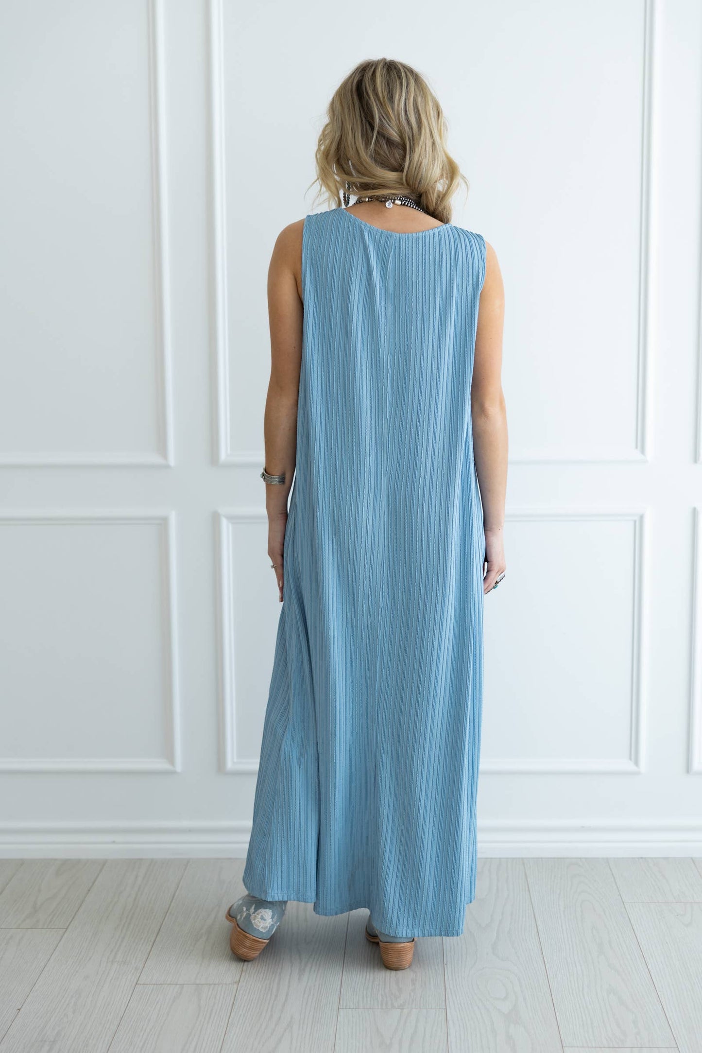 Pleated Maxi Dress